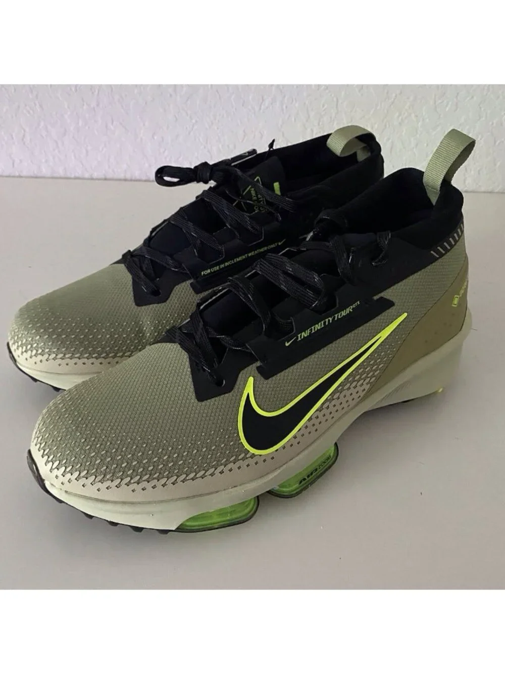 Nike Air Zoom Infinity Tour 2 Gore-Tex Olive Golf Shoes FV4897-300 Men’s Sz 11